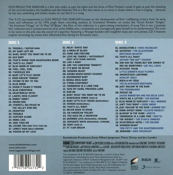 Cover: 190758067322 | Elvis Presley: The Searcher (The Original Soundtrack) | Elvis Presley
