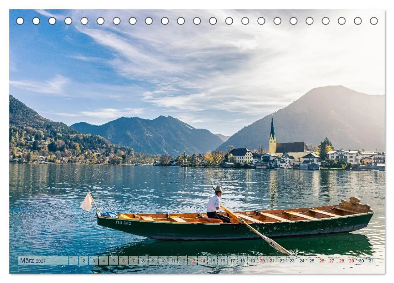 Bild: 9783569237322 | Malerischer Tegernsee (Tischkalender 2027 DIN A5 quer), CALVENDO...