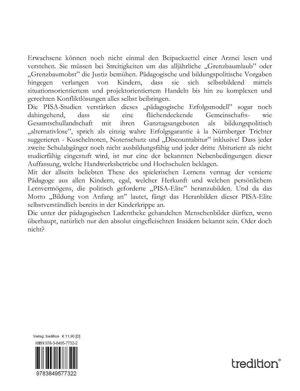 Rückseite: 9783849577322 | Pädagogendämmerung | oder die sieben Irrtümer in der Pädagogik | Buch
