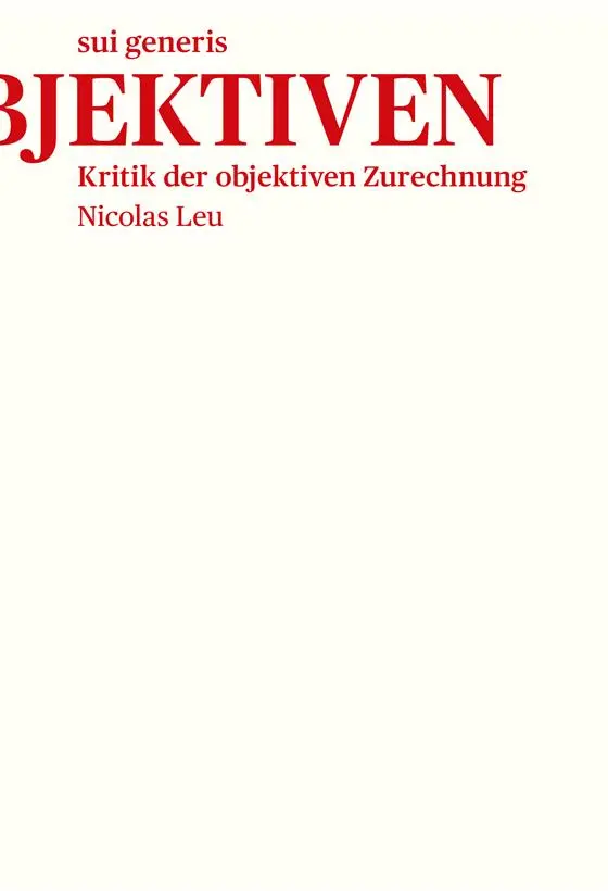 Kritik der objektiven Zurechnung