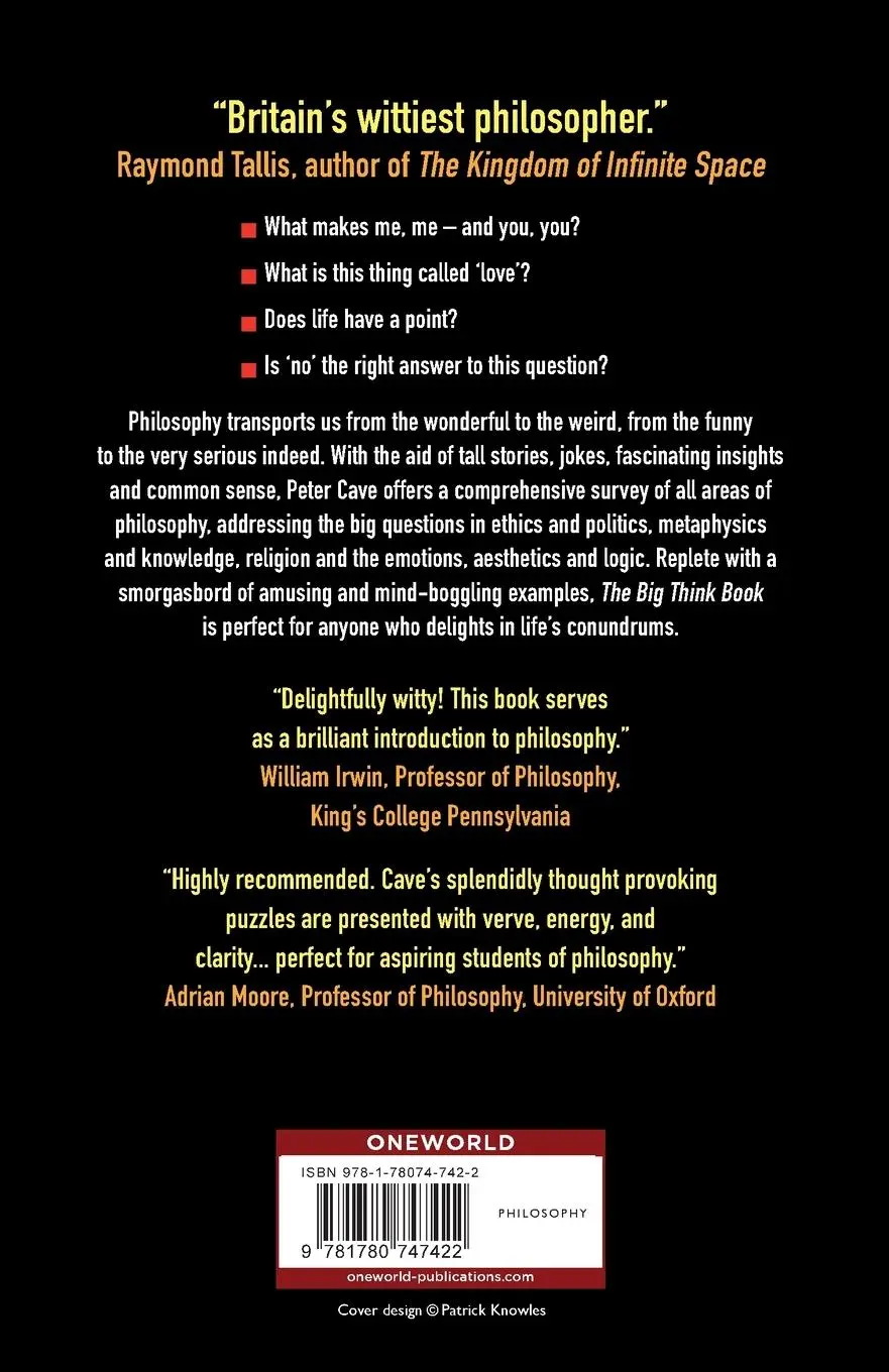 Rückseite: 9781780747422 | The Big Think Book | Peter Cave | Taschenbuch | Englisch | 2015