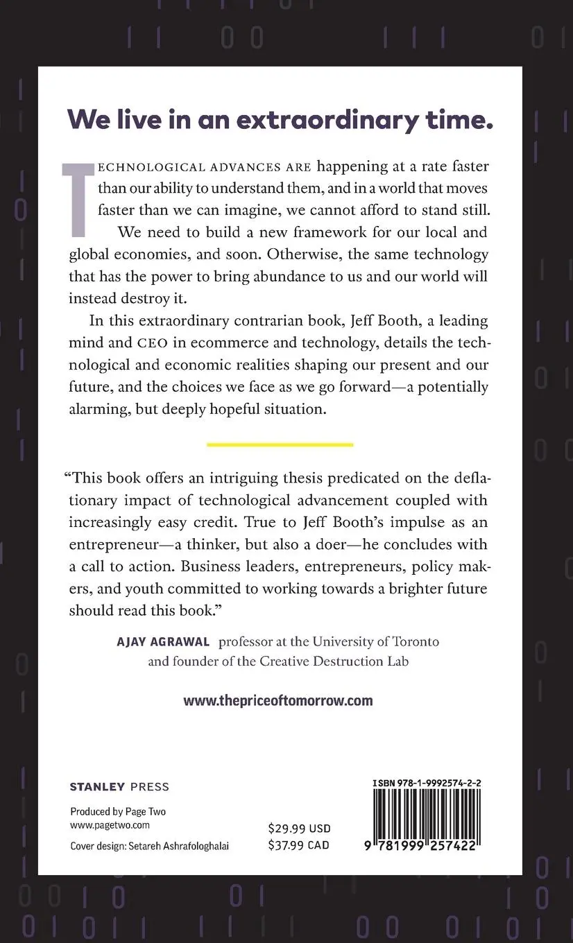 Rückseite: 9781999257422 | The Price of Tomorrow | Why Deflation is the Key to an Abundant Future