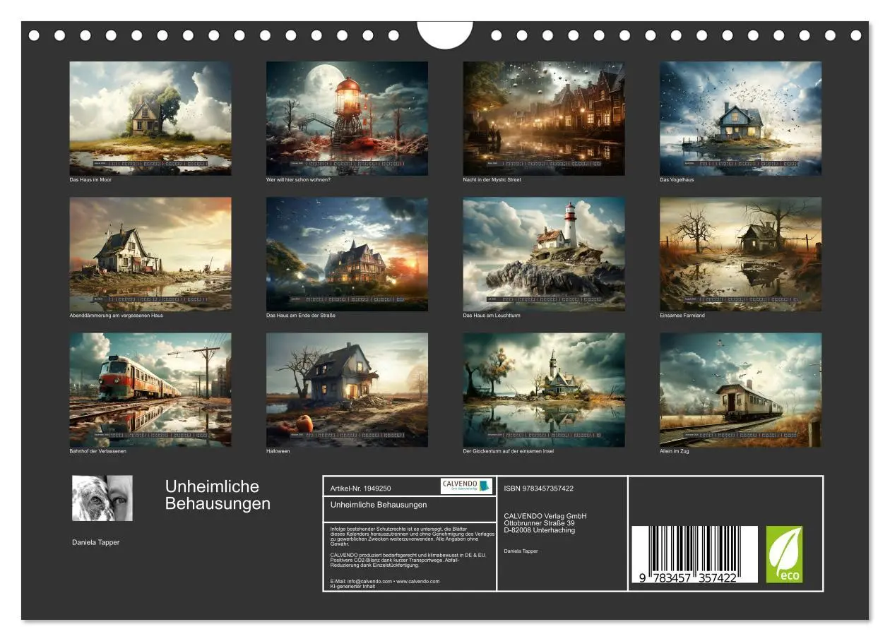 Bild: 9783457357422 | Unheimliche Behausungen (Wandkalender 2026 DIN A4 quer), CALVENDO...