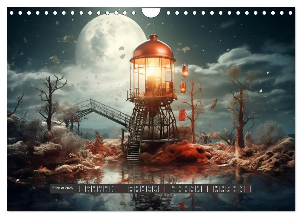 Bild: 9783457357422 | Unheimliche Behausungen (Wandkalender 2026 DIN A4 quer), CALVENDO...