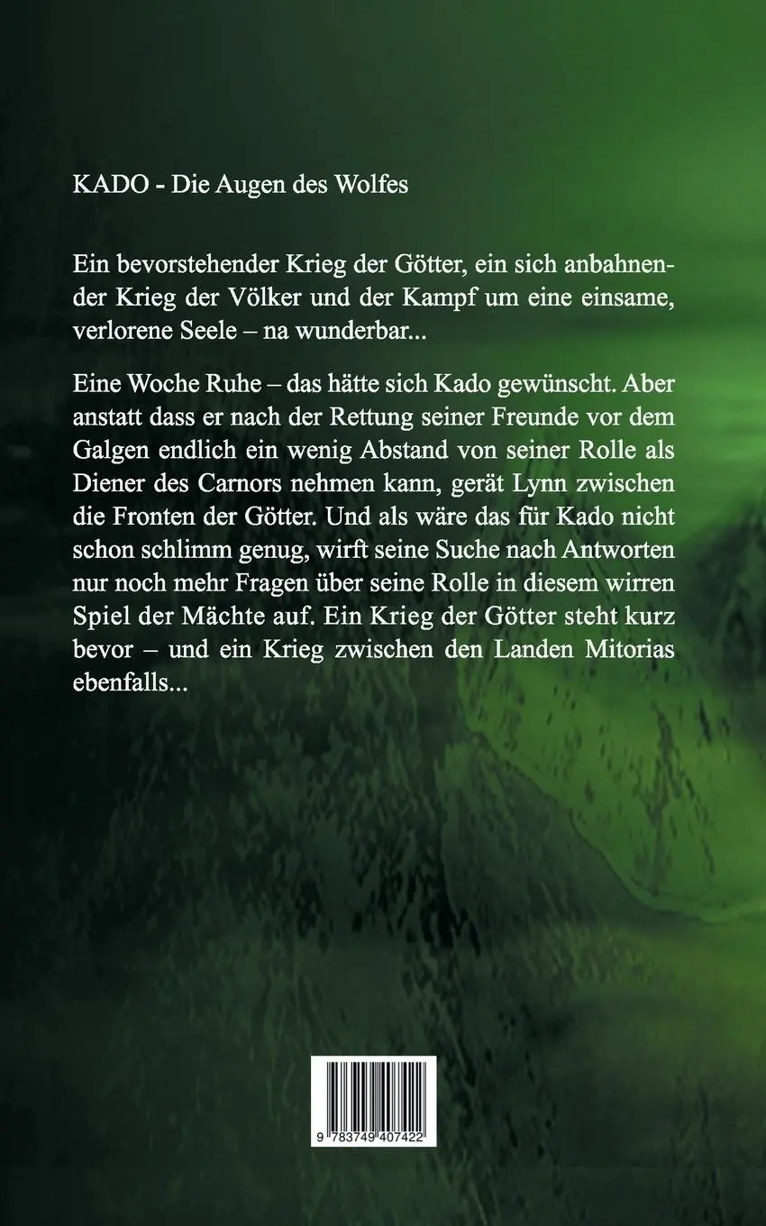 Rückseite: 9783749407422 | Die Augen des Wolfes | Kado 2 | Lukas Bayer | Taschenbuch | 376 S.