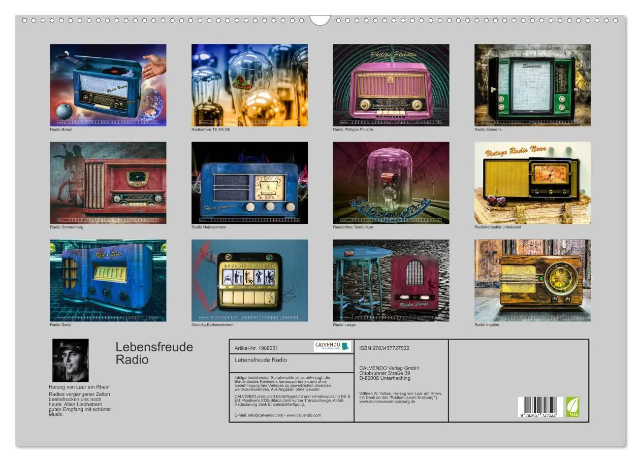 Bild: 9783457727522 | Lebensfreude Radio (Wandkalender 2026 DIN A2 quer), CALVENDO...