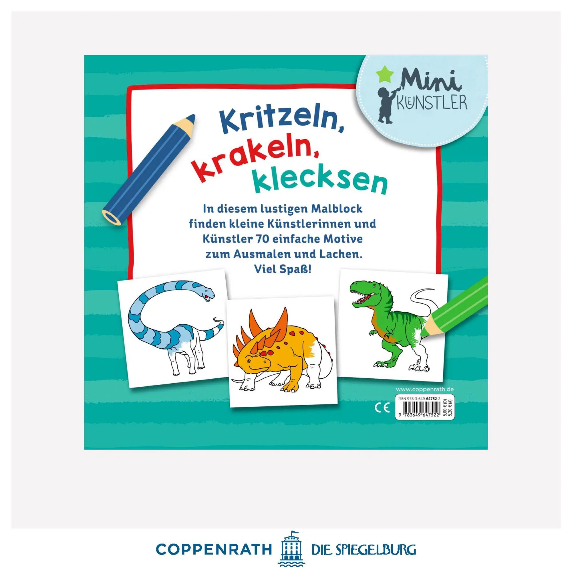 Bild: 9783649647522 | Mein allererster Ausmalspaß | 70 starke Dinosaurier | Frey-Spieker