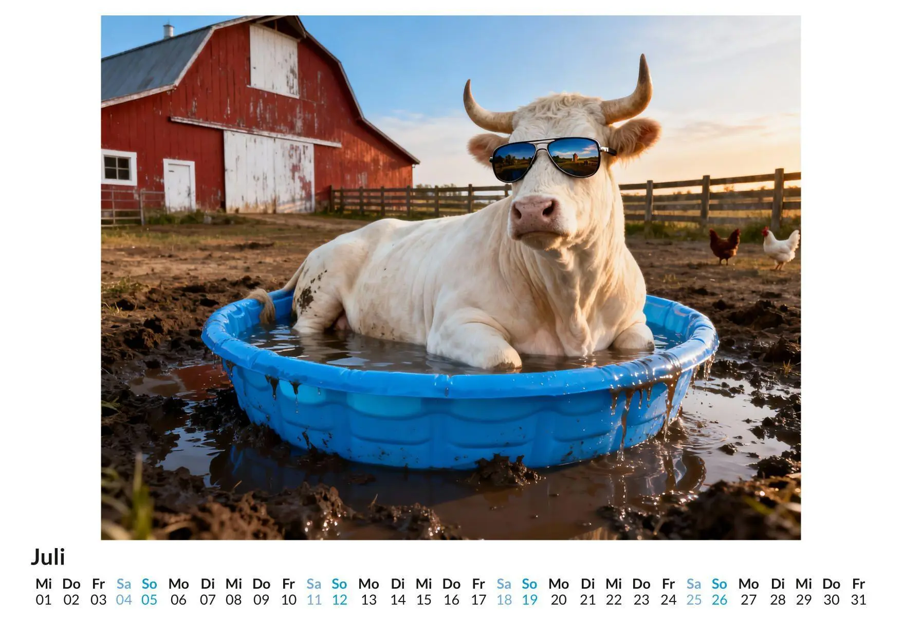 Bild: 9783695327522 | Ländliche Karikaturen | Luisa Lang | Kalender | Deutsch | 2026