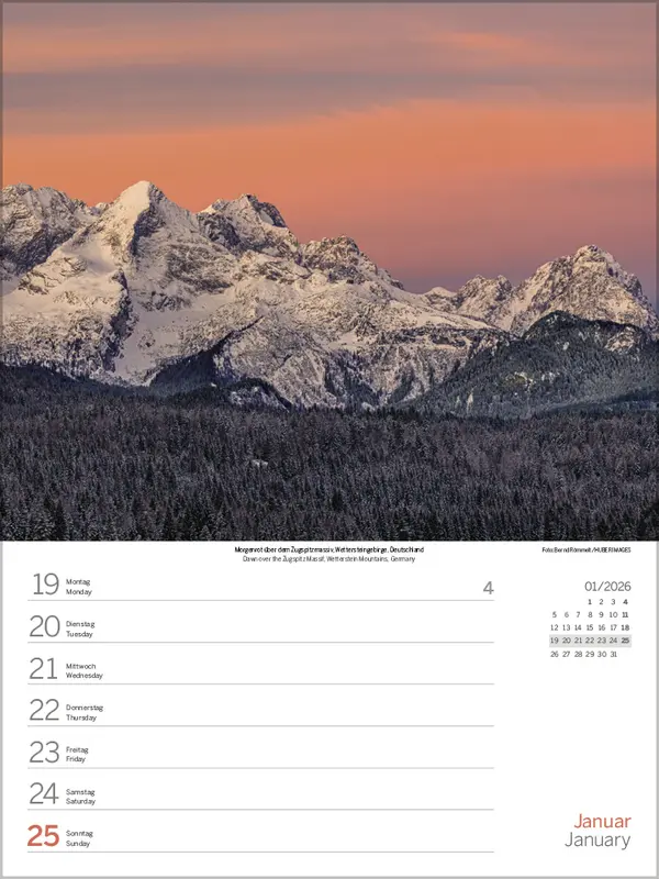 Bild: 9783731887522 | Zauber der Alpen 2026 | Verlag Korsch | Kalender | Spiralbindung