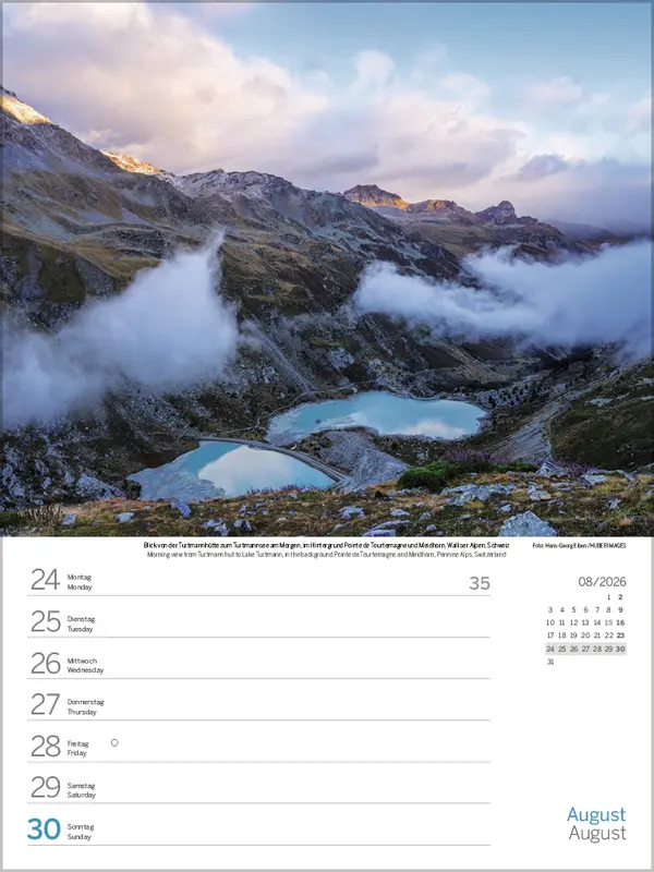 Bild: 9783731887522 | Zauber der Alpen 2026 | Verlag Korsch | Kalender | Spiralbindung