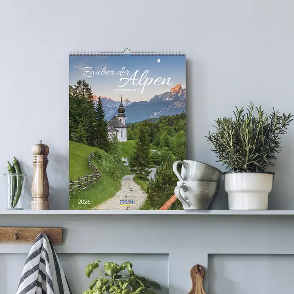 Bild: 9783731887522 | Zauber der Alpen 2026 | Verlag Korsch | Kalender | Spiralbindung