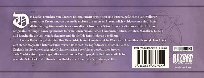 Rückseite: 9783833237522 | Diablo: Die Adria-Chronik | Robert Brooks (u. a.) | Buch | 160 S.