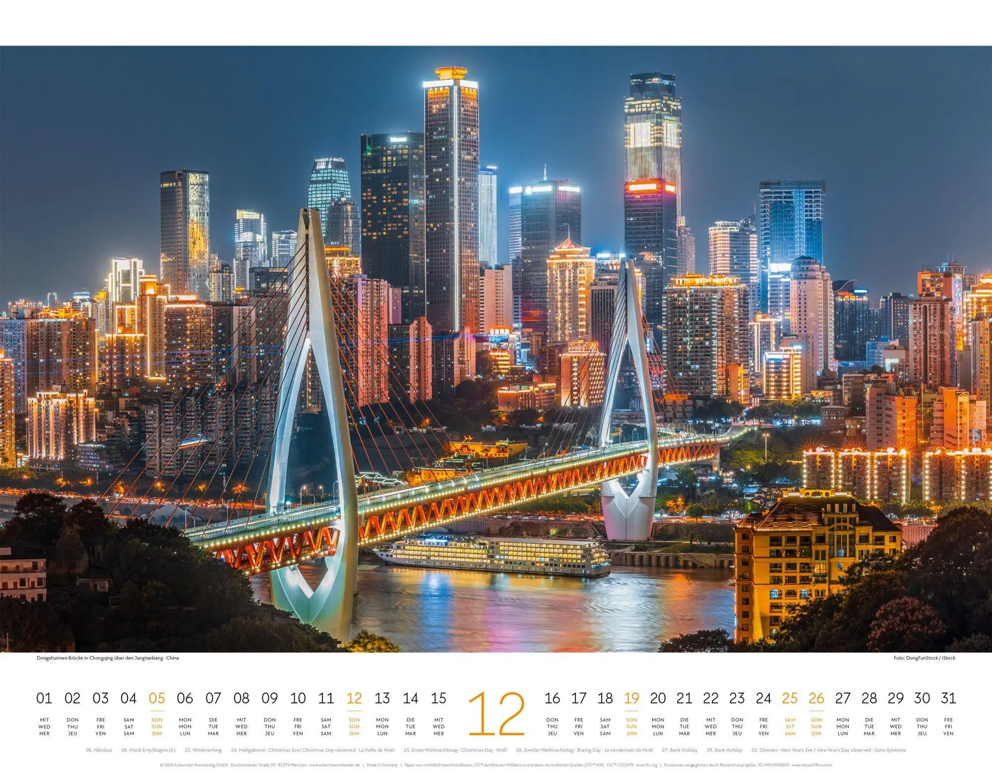Bild: 9783838427522 | Brücken Kalender 2027 | Ackermann Kunstverlag GmbH | Kalender | 14 S.