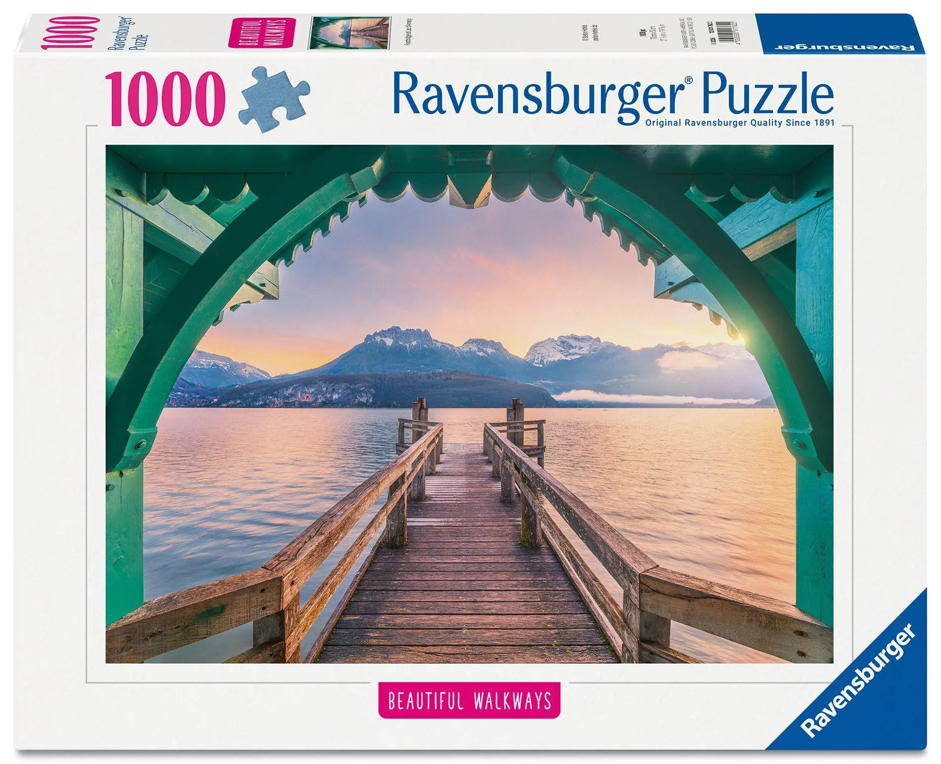 Cover: 4005555017622 | Erwachsenenpuzzle 1000 Teile - Romantischer Steg am Lac d'Annecy