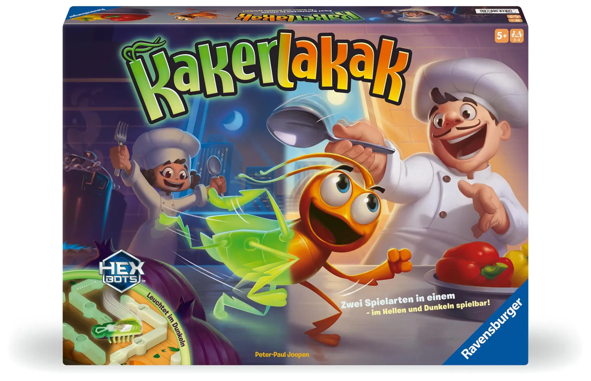 Cover: 4005556247622 | Kakerlakak - Glow in the Dark - Kinderspiel ab 5 Jahre | Joopen | 2025
