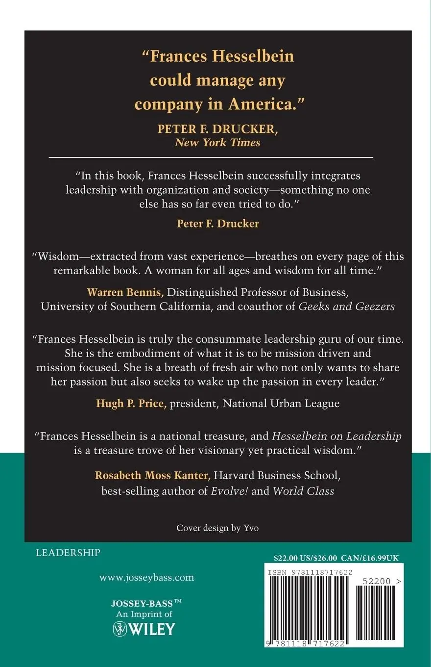 Rückseite: 9781118717622 | Hesselbein on Leadership | Frances Hesselbein | Taschenbuch | Englisch