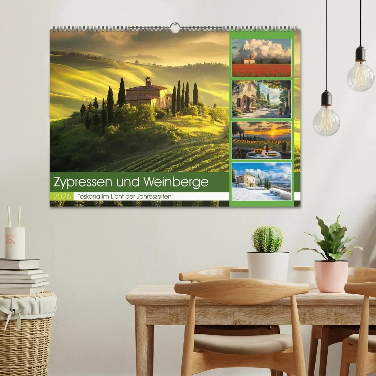 Bild: 9783457267622 | Zypressen und Weinberge (Wandkalender 2026 DIN A2 quer), CALVENDO...