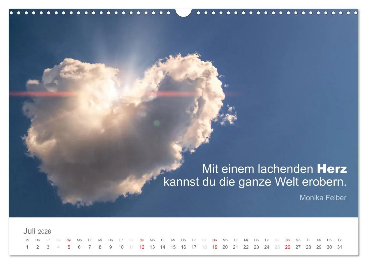 Bild: 9783457957622 | Zauberhafte Sprüche - Bunte Seelenblüten (Wandkalender 2026 DIN A3...