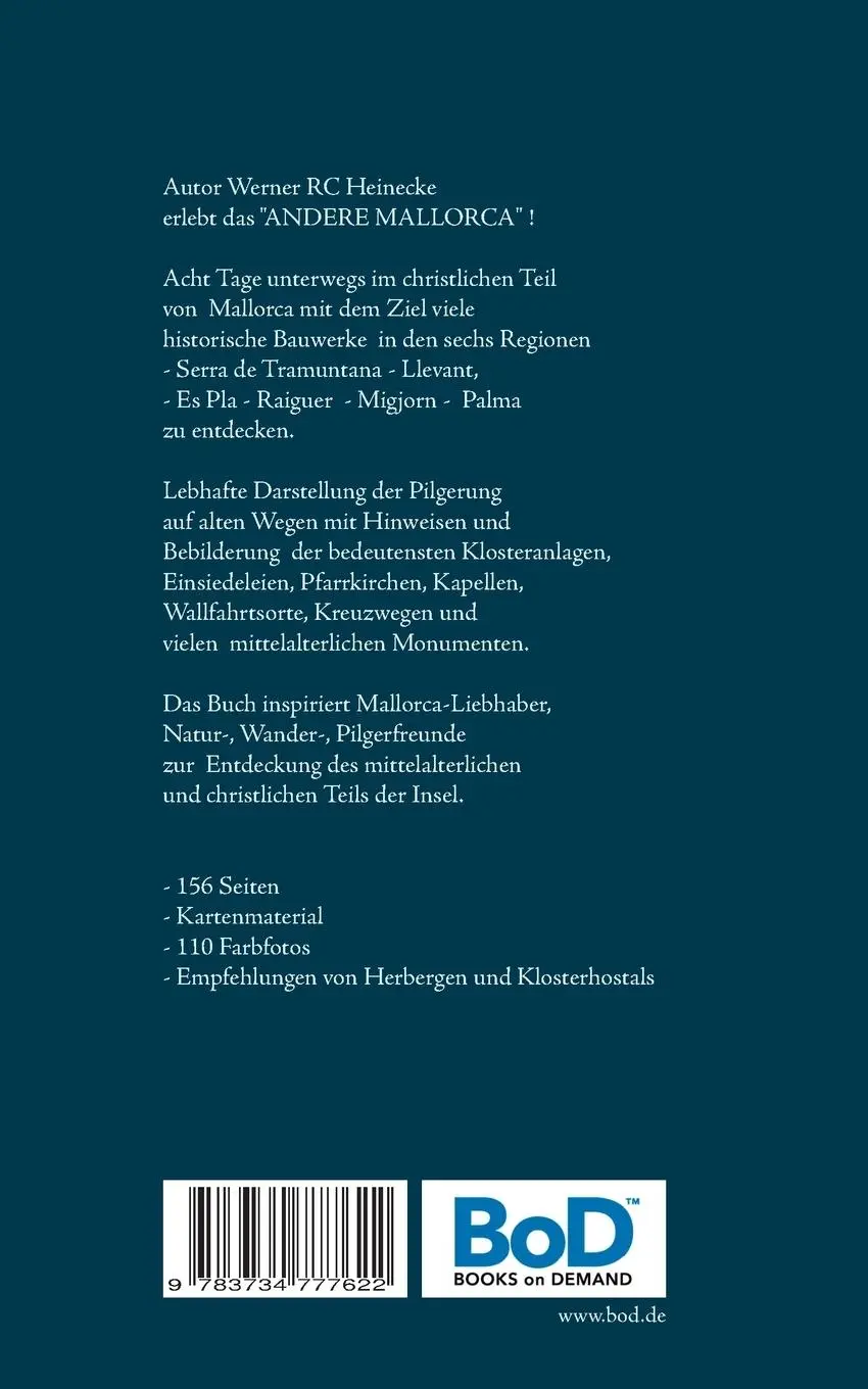 Rückseite: 9783734777622 | Urlaub bei Jesus! | Pilgern auf Mallorca | Werner R. C. Heinecke