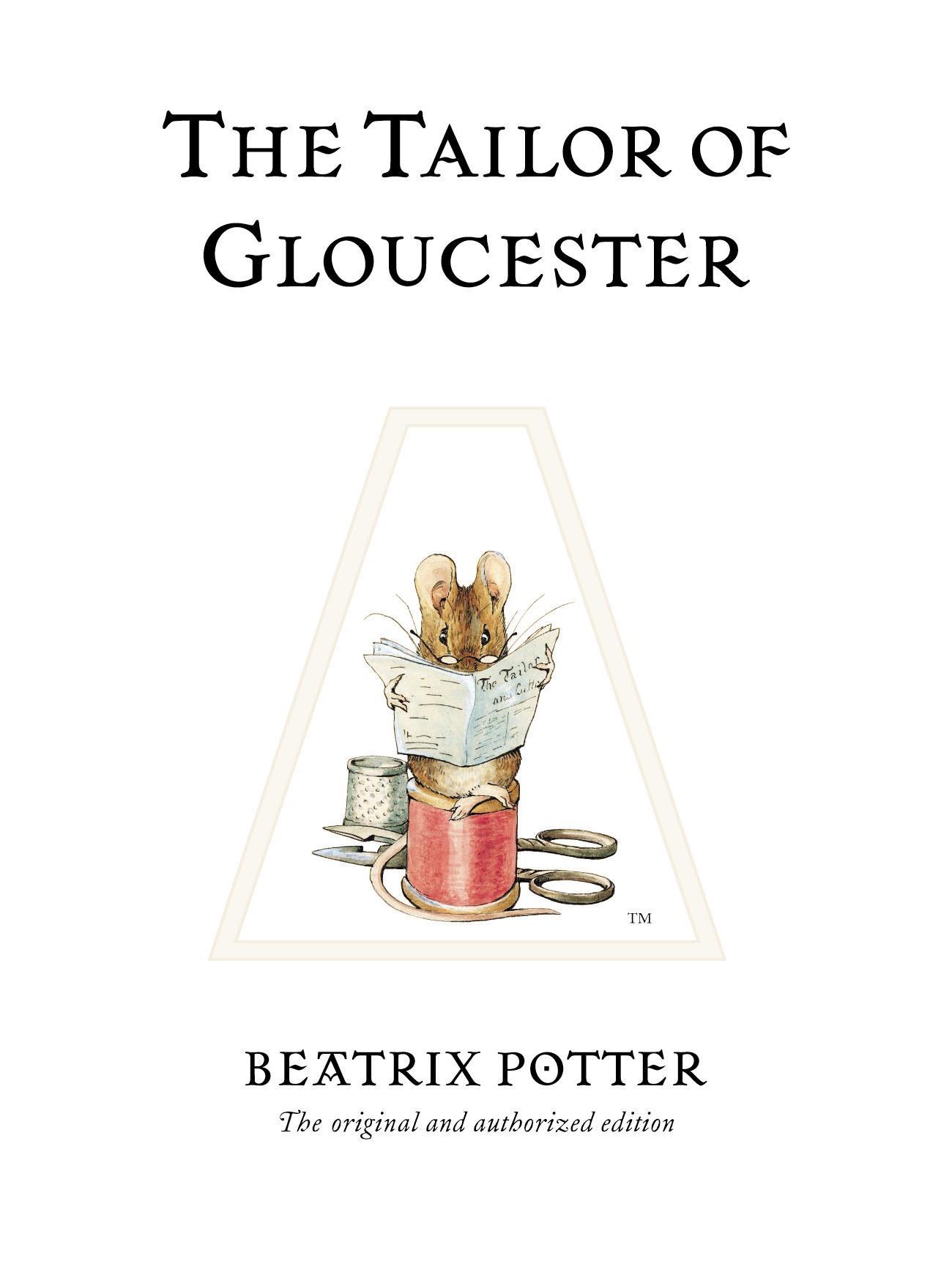 The Tailor of Gloucester | The original and authorized edition | Beatrix Potter | Buch | 57 S. | Englisch | 2002 | Penguin Random House Children's UK | EAN 9780723247722 - Potter, Beatrix
