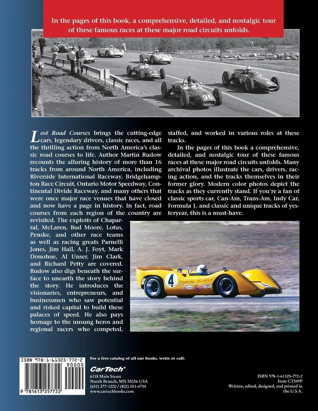 Rückseite: 9781613257722 | Lost Road Courses | Riverside, Ontario, Bridgehampton &amp; More | Rudow