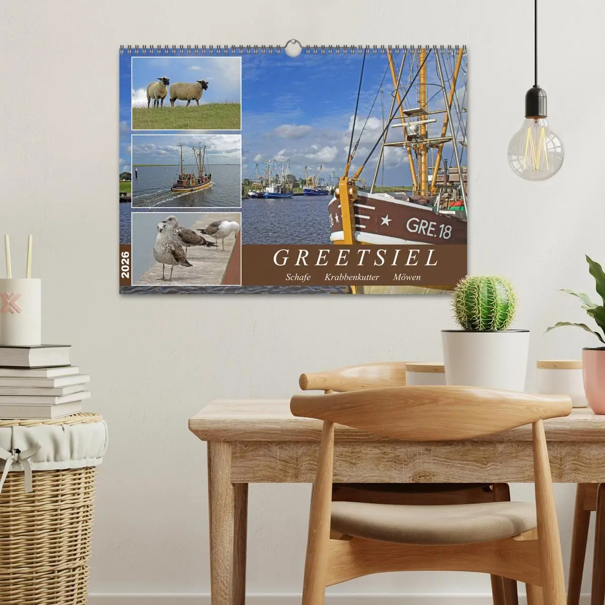 Bild: 9783457637722 | GREETSIEL - Schafe - Krabbenkutter - Möwen (Wandkalender 2026 DIN...