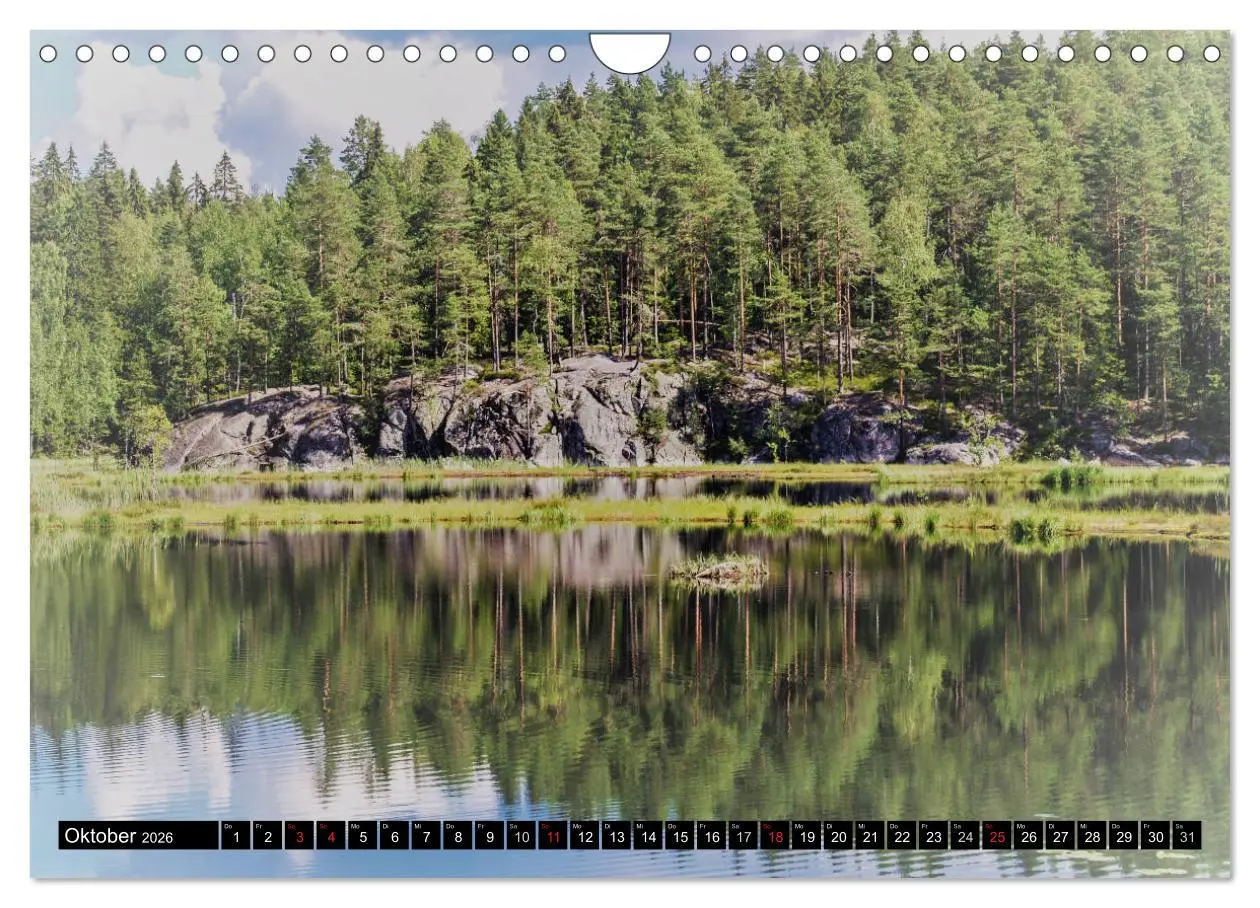 Bild: 9783516037722 | Wunderschönes Finnisch - Lappland (Wandkalender 2026 DIN A4 quer),...