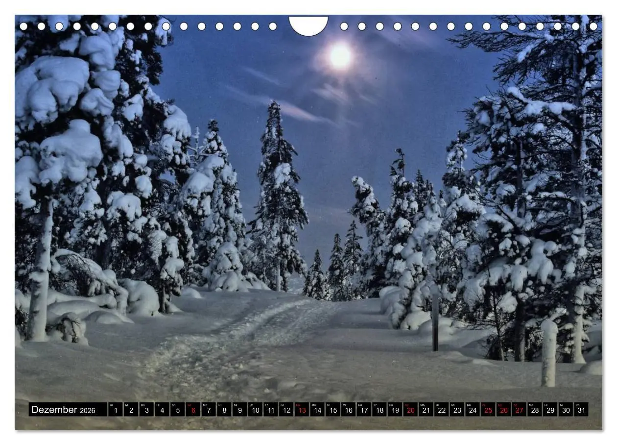 Bild: 9783516037722 | Wunderschönes Finnisch - Lappland (Wandkalender 2026 DIN A4 quer),...