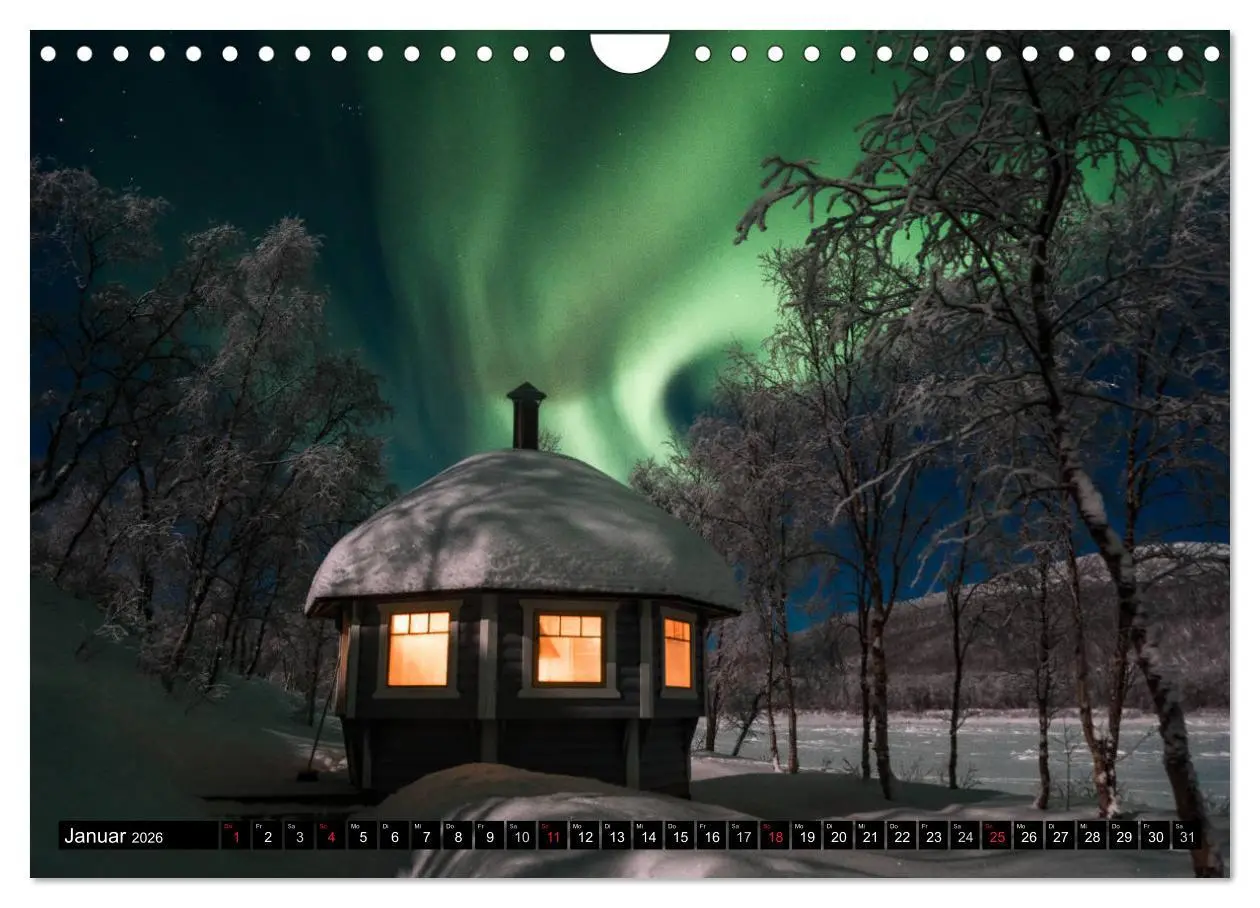 Bild: 9783516037722 | Wunderschönes Finnisch - Lappland (Wandkalender 2026 DIN A4 quer),...