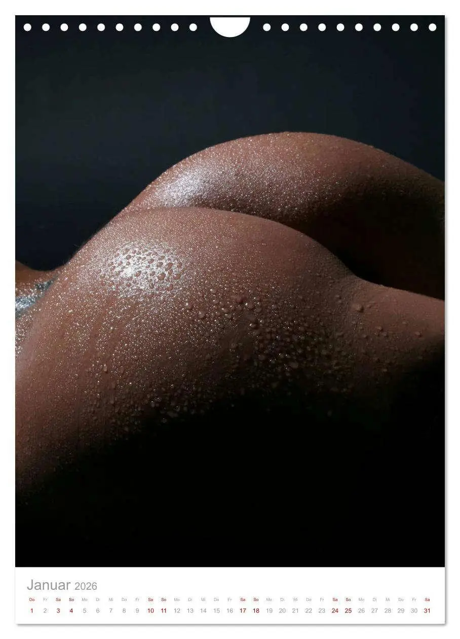 Bild: 9783516417722 | Perlenglanz - Wassertropfen auf nackter Haut (Wandkalender 2026 DIN...