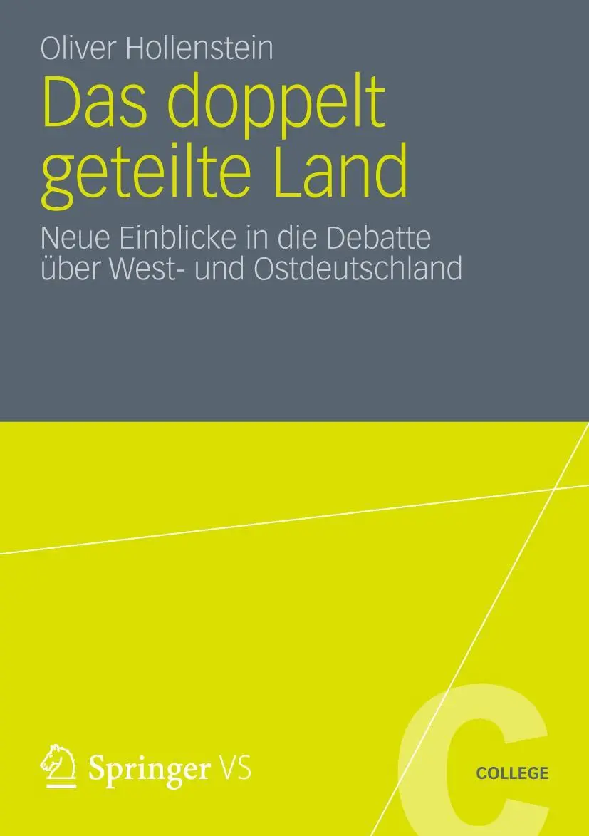 Cover: 9783531197722 | Das doppelt geteilte Land | Oliver Hollenstein | Taschenbuch | vi