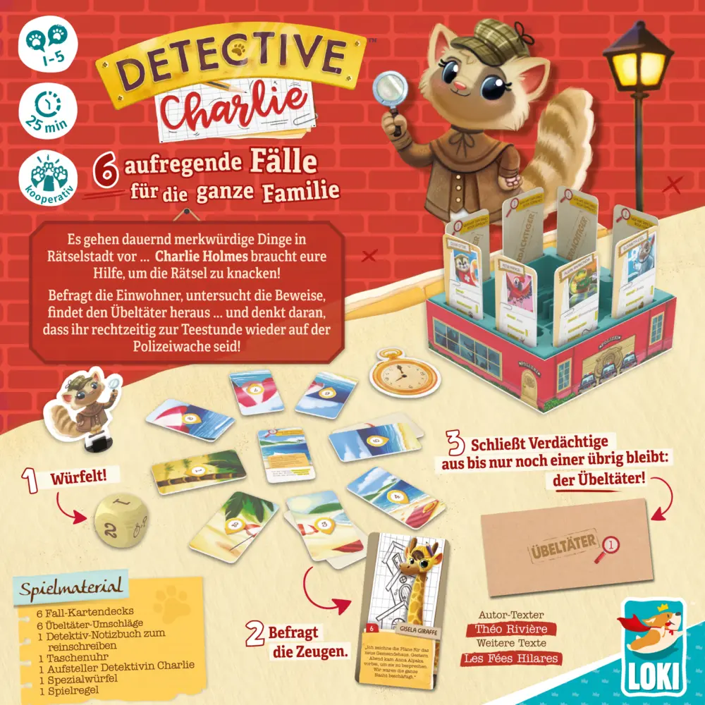 Bild: 3760175517822 | Detective Charlie (Spiel) | Théo Rivière | Spiel | In Spielebox | 2021