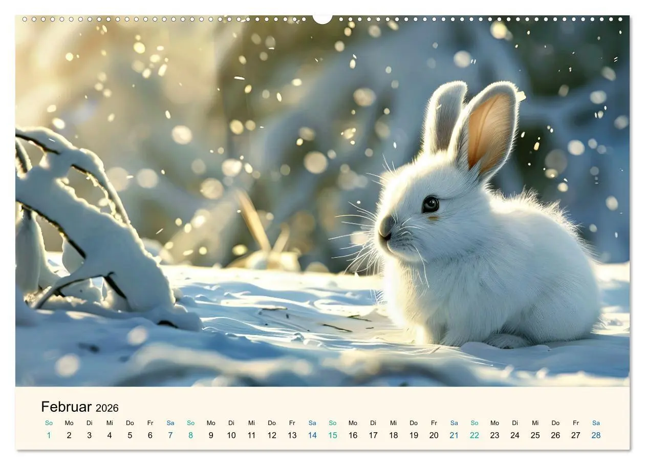 Bild: 9783457247822 | Tierkinder in Eis und Schnee (Wandkalender 2026 DIN A2 quer),...