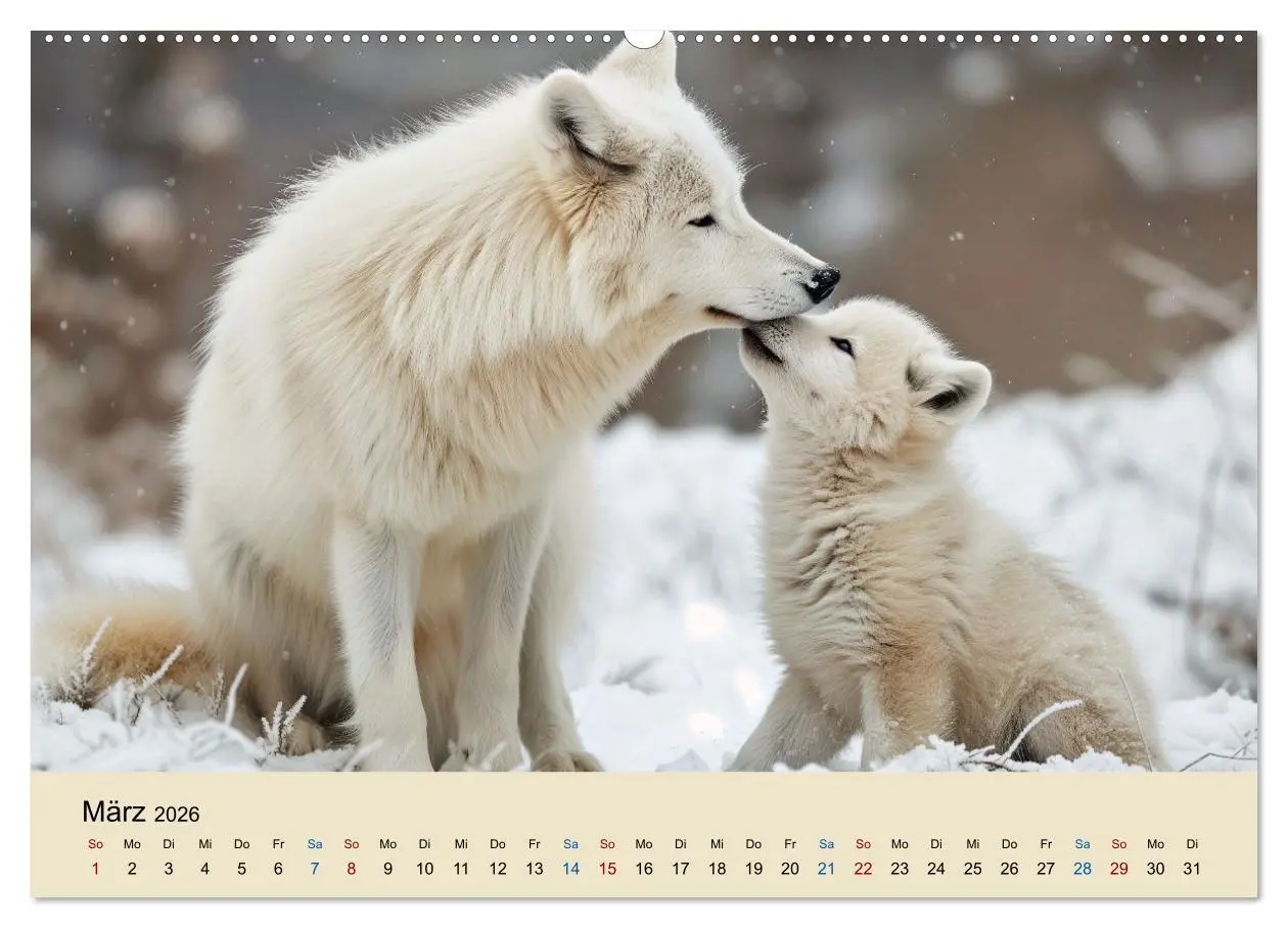Bild: 9783457247822 | Tierkinder in Eis und Schnee (Wandkalender 2026 DIN A2 quer),...