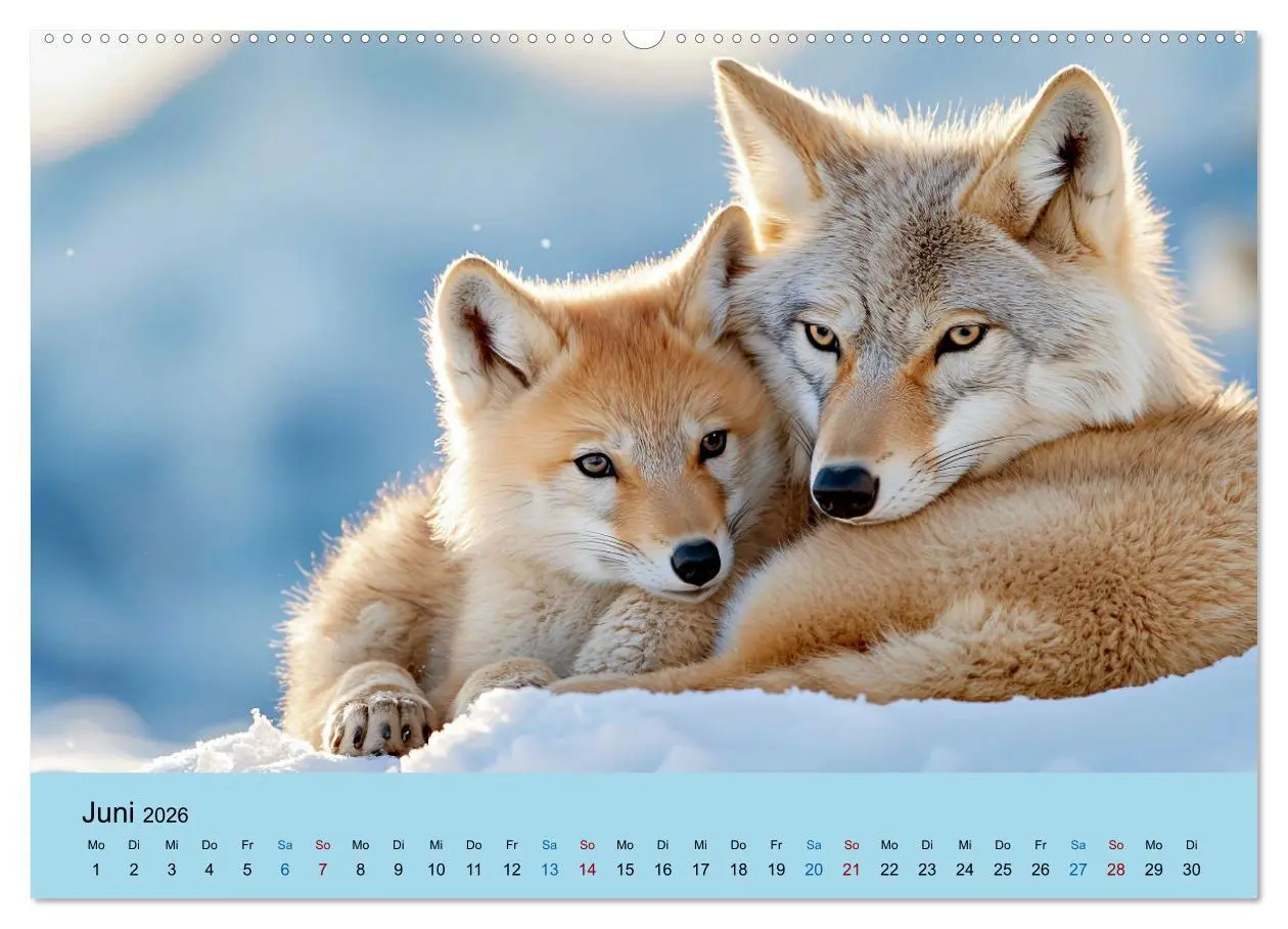 Bild: 9783457247822 | Tierkinder in Eis und Schnee (Wandkalender 2026 DIN A2 quer),...