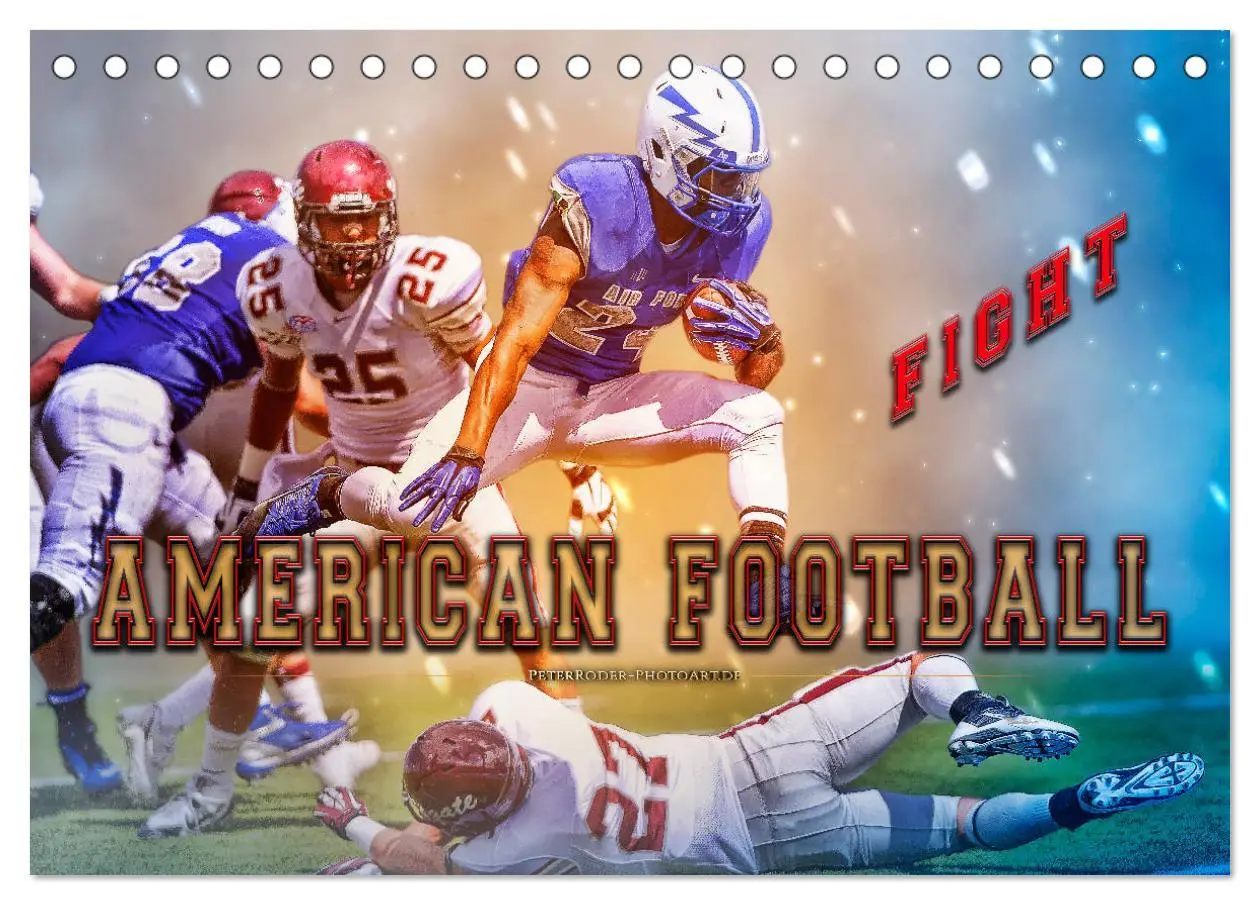 Cover: 9783457857922 | American Football - Fight (Tischkalender 2026 DIN A5 quer),...