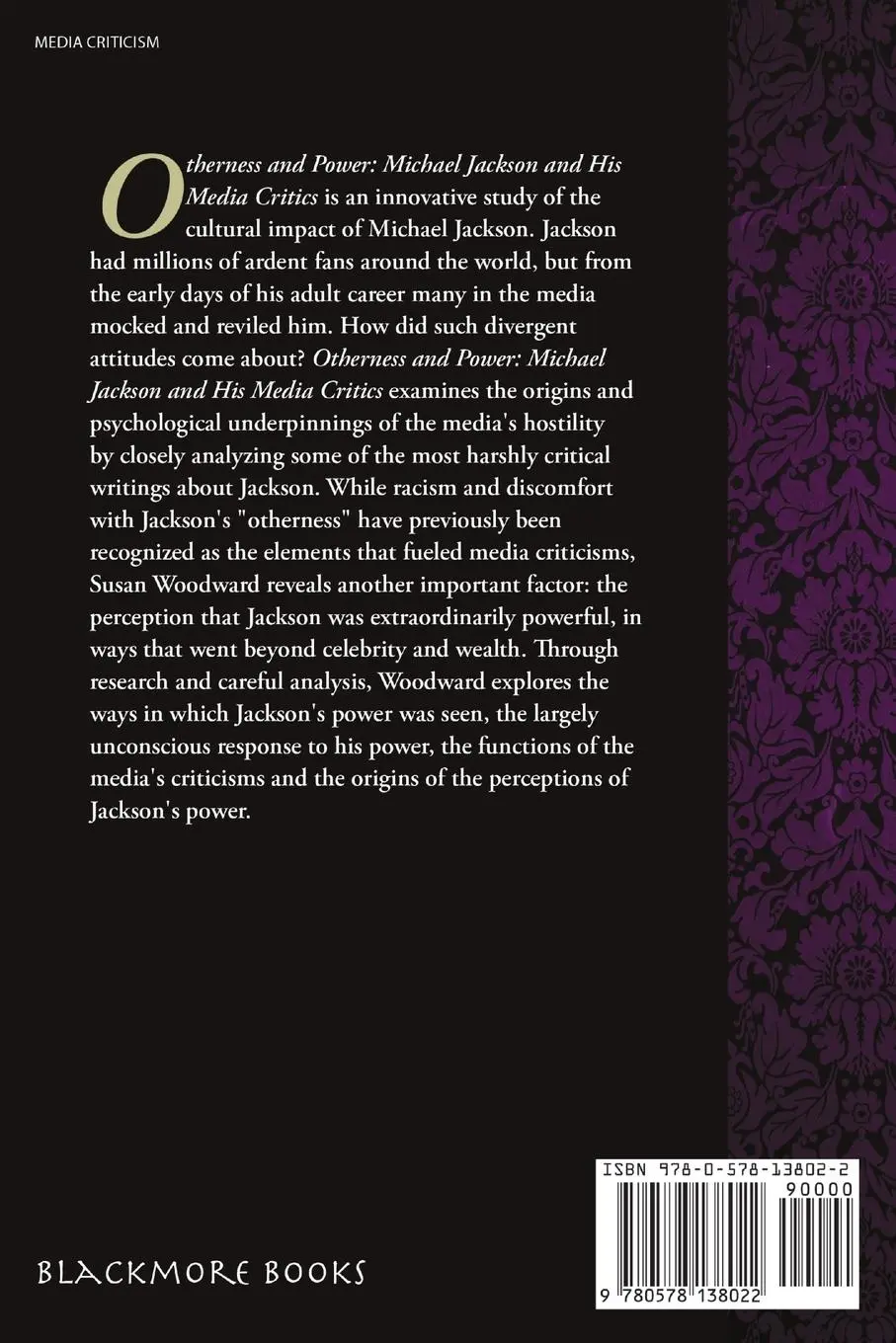 Rückseite: 9780578138022 | Otherness and Power | Michael Jackson and His Media Critics | Woodward