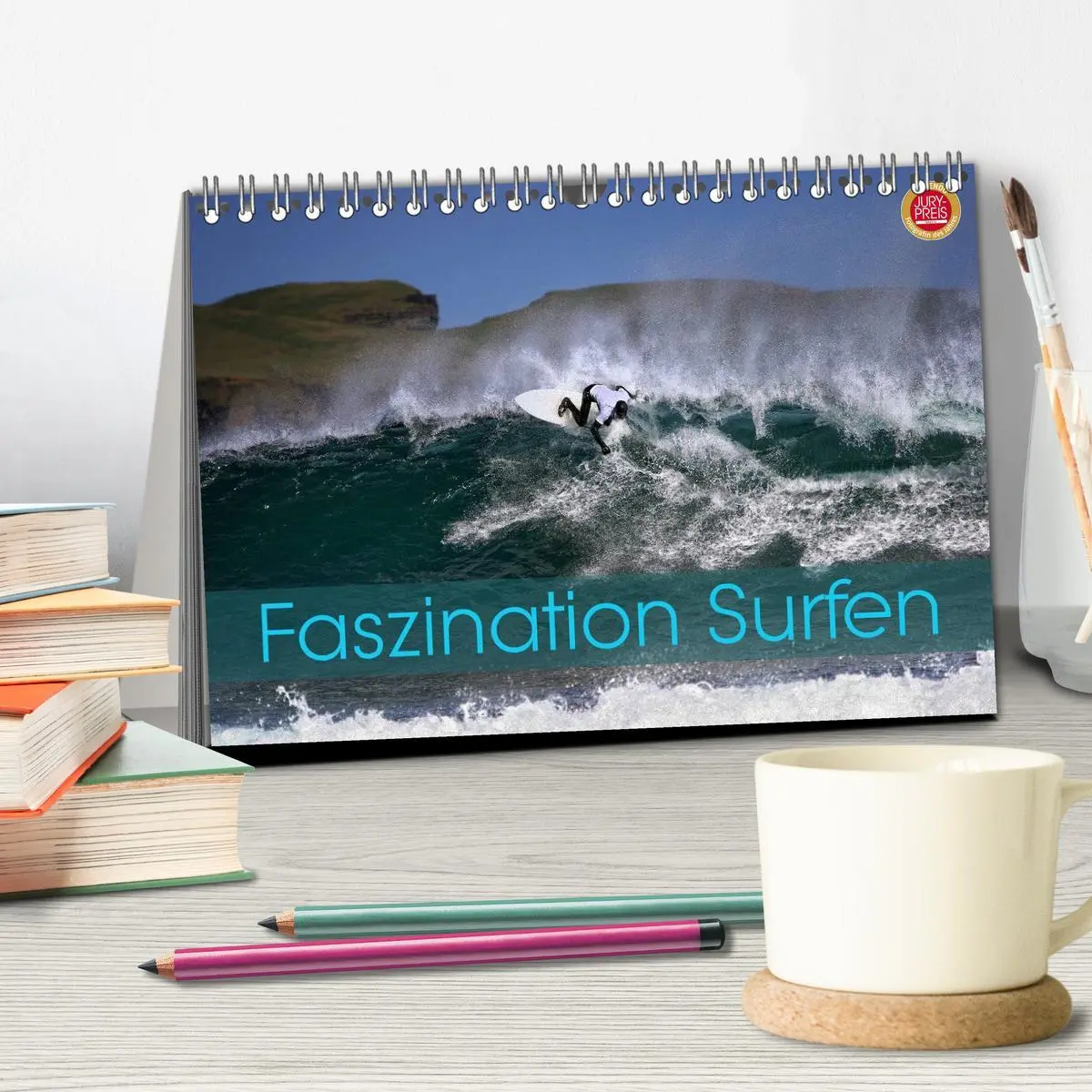 Bild: 9783516078022 | Faszination Surfen (Tischkalender 2026 DIN A5 quer), CALVENDO...