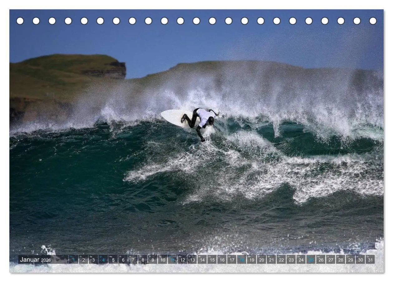 Bild: 9783516078022 | Faszination Surfen (Tischkalender 2026 DIN A5 quer), CALVENDO...