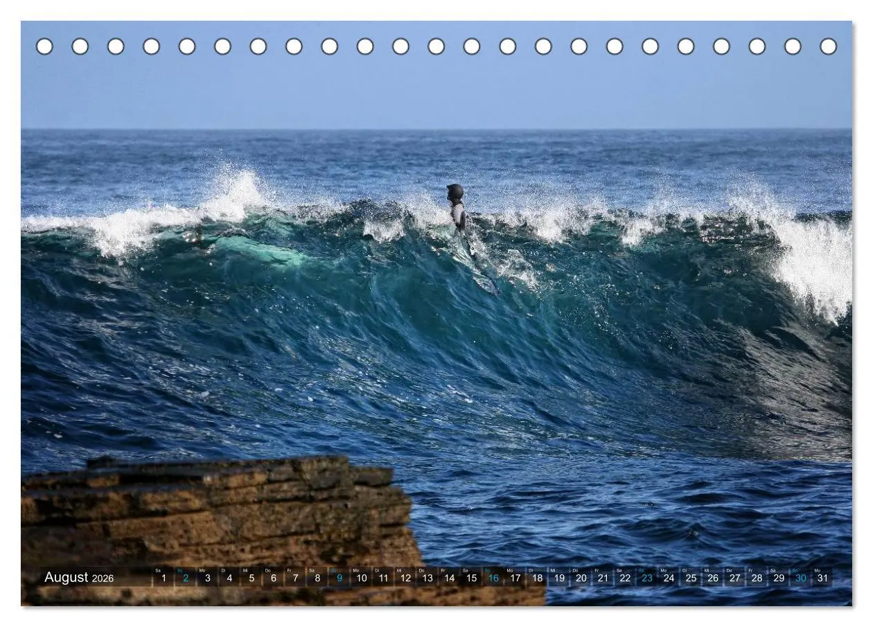 Bild: 9783516078022 | Faszination Surfen (Tischkalender 2026 DIN A5 quer), CALVENDO...