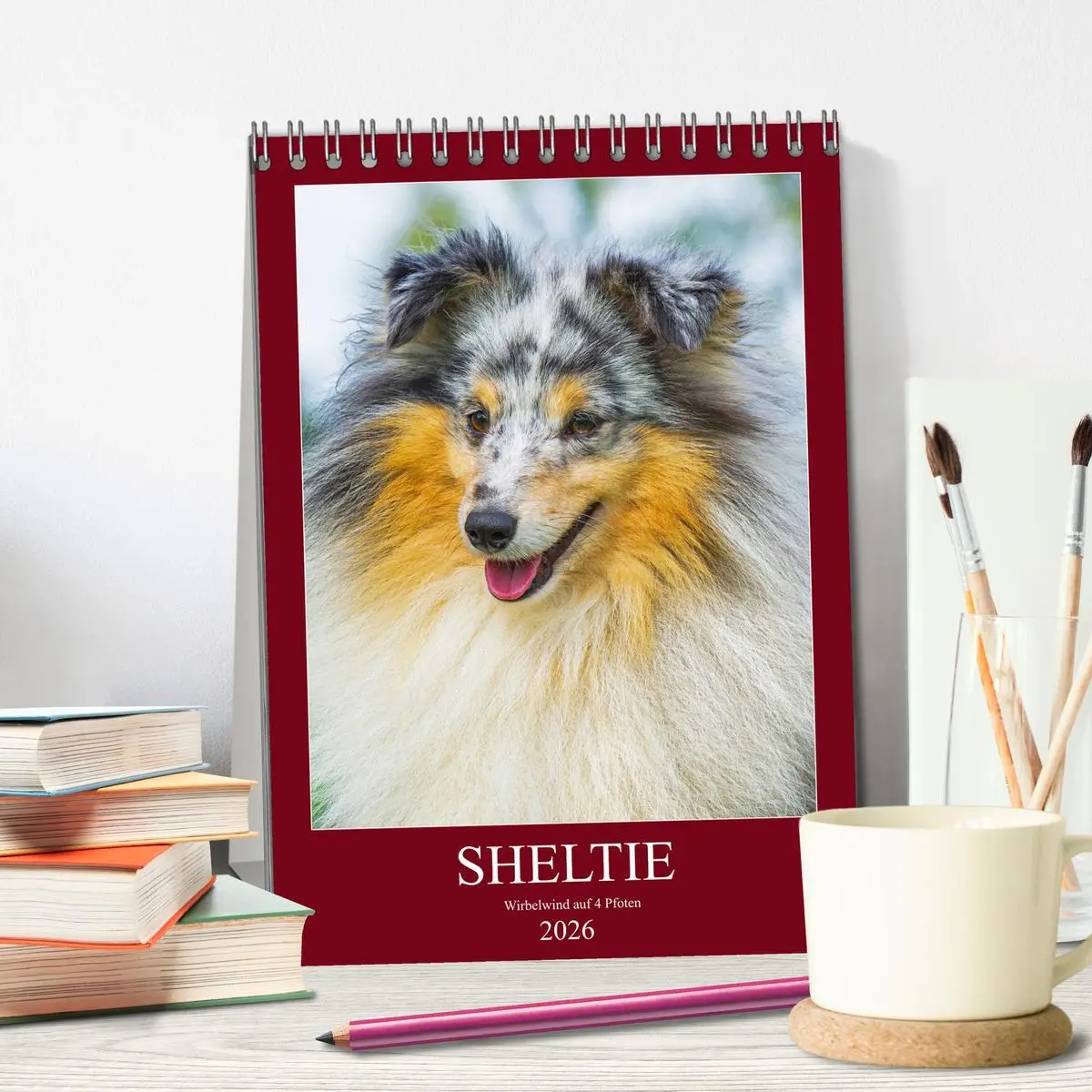 Bild: 9783516388022 | Sheltie - Wirbelwind auf 4 Pfoten (Tischkalender 2026 DIN A5 hoch),...