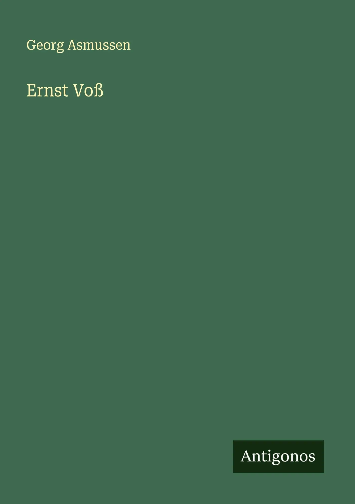 Cover: 9783563438022 | Ernst Voß | Georg Asmussen | Taschenbuch | Deutsch | 2025