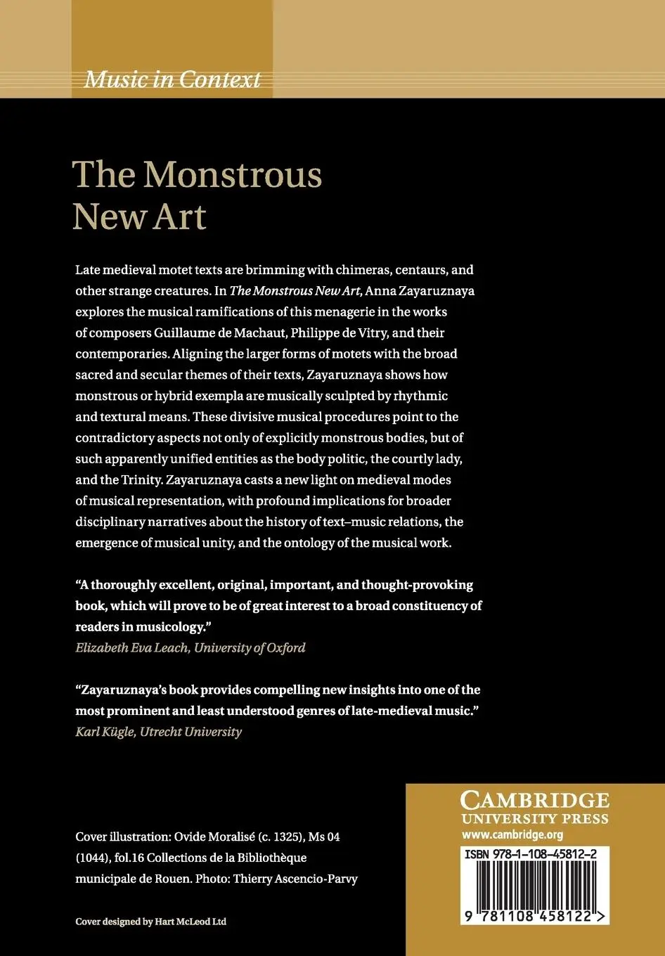 Rückseite: 9781108458122 | The Monstrous New Art | Anna Zayaruznaya | Taschenbuch | Englisch