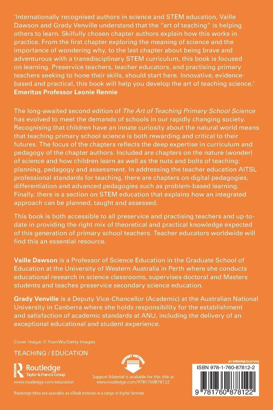 Rückseite: 9781760878122 | The Art of Teaching Primary School Science | Vaille Dawson (u. a.)