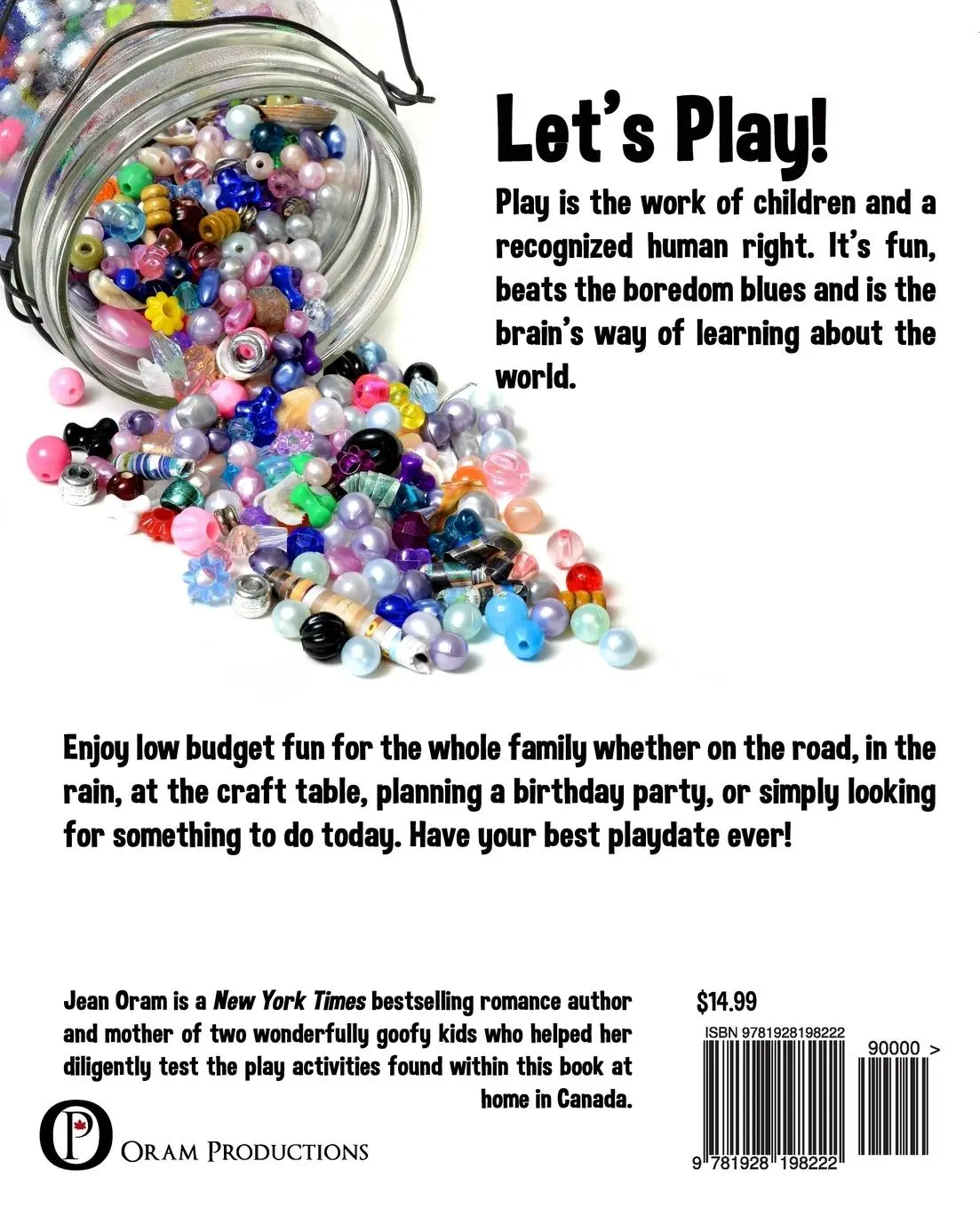 Rückseite: 9781928198222 | 1,001 Boredom Busting Play Ideas | Jean Oram | Taschenbuch | Englisch