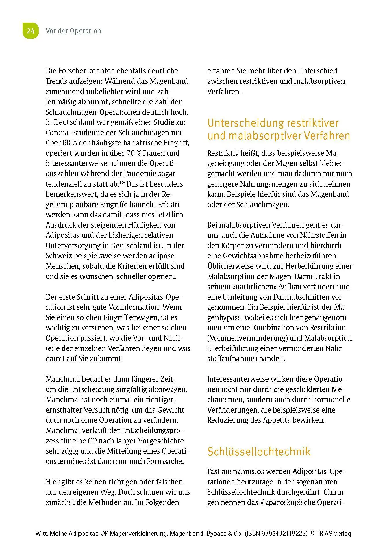 Bild: 9783432118222 | Meine Adipositas-OP. Magenverkleinerung, Magenband, Bypass &amp; Co.