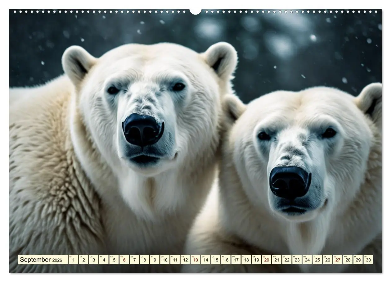 Bild: 9783457418222 | Eisbären im Fokus (Wandkalender 2026 DIN A2 quer), CALVENDO...