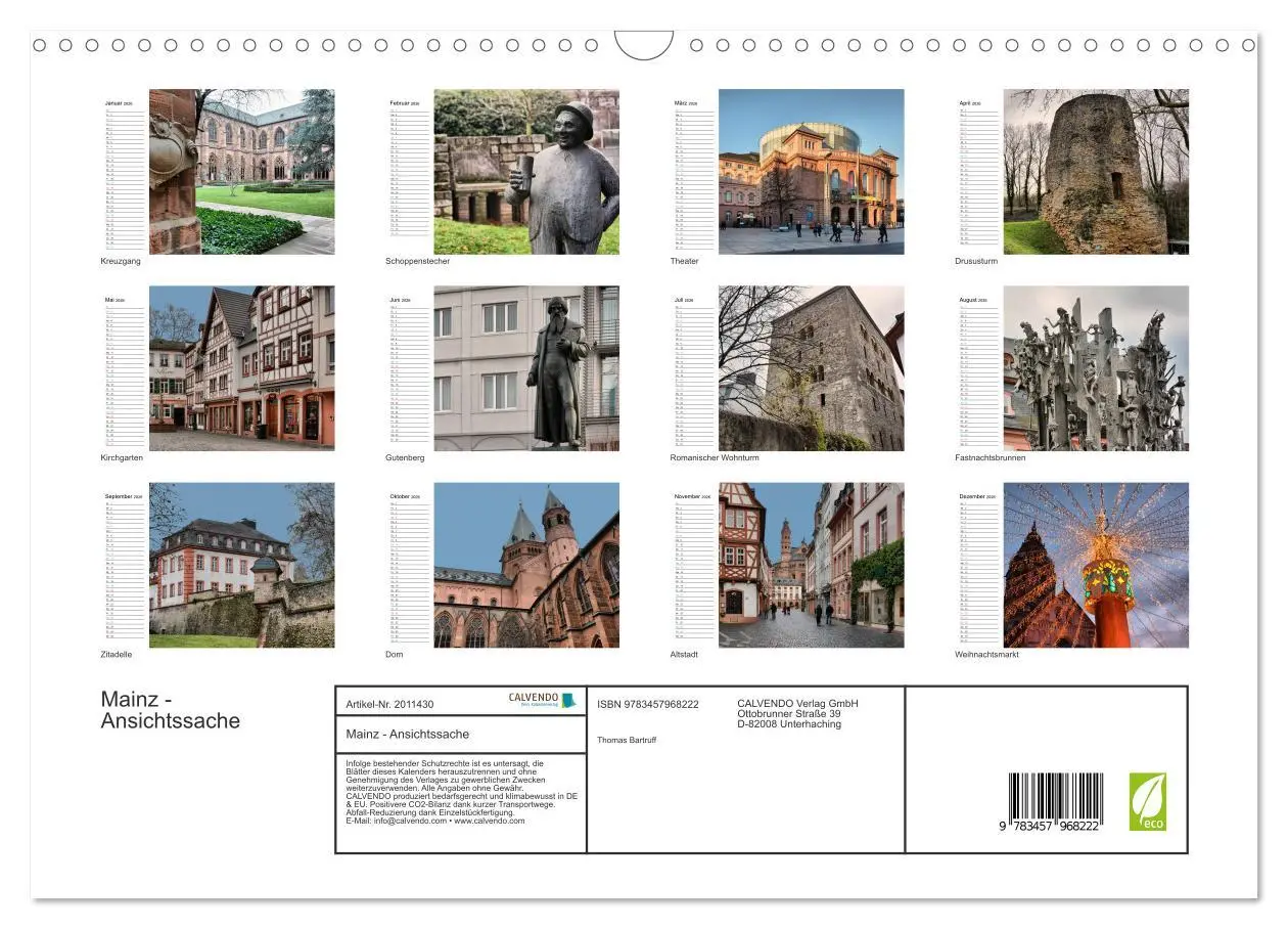 Bild: 9783457968222 | Mainz - Ansichtssache (Wandkalender 2026 DIN A3 quer), CALVENDO...