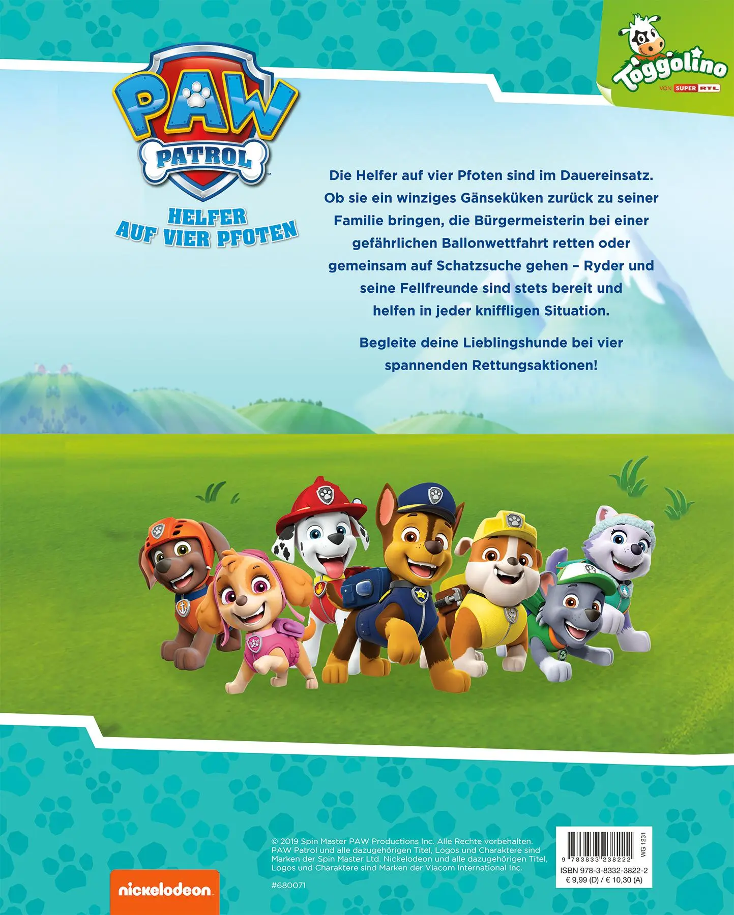 Rückseite: 9783833238222 | PAW Patrol: Meine Lieblingsgeschichten | MJ Illustrations | Buch