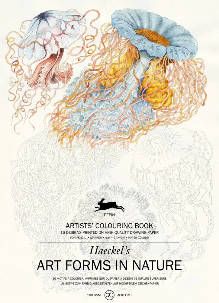 Cover: 9789460098222 | Art Forms in Nature | Artists' Colouring Book | Pepin van Roojen